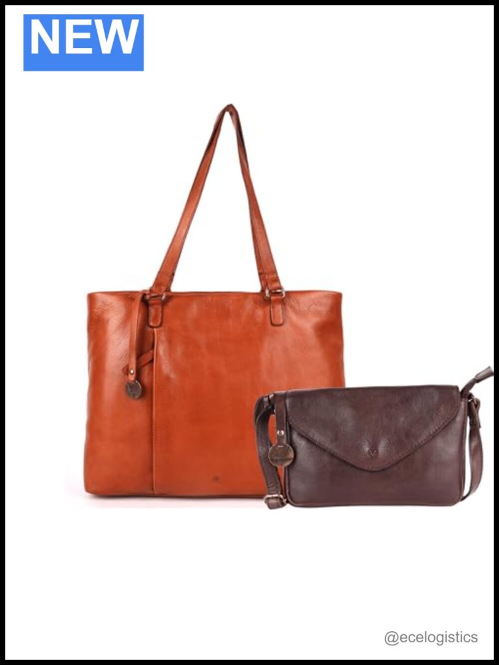 Genuine Italian Leather Bag Collection - Tote, Crossbody, Satchel - Shoulder